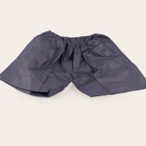 Bóxer desechable para hombre de color negro, fabricado en polipropileno ligero, con cintura elástica y diseño holgado.