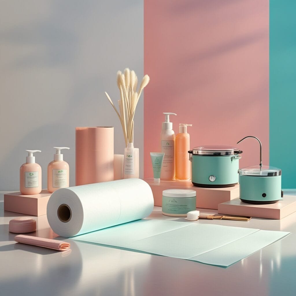 Oferta en papel camilla rollo desechable para clínicas y centros de estética.Cera depilatoria en oferta con calentador de cera profesional.Descuentos en guantes desechables, espátulas y cremas post-depilatorias para centros de estética
