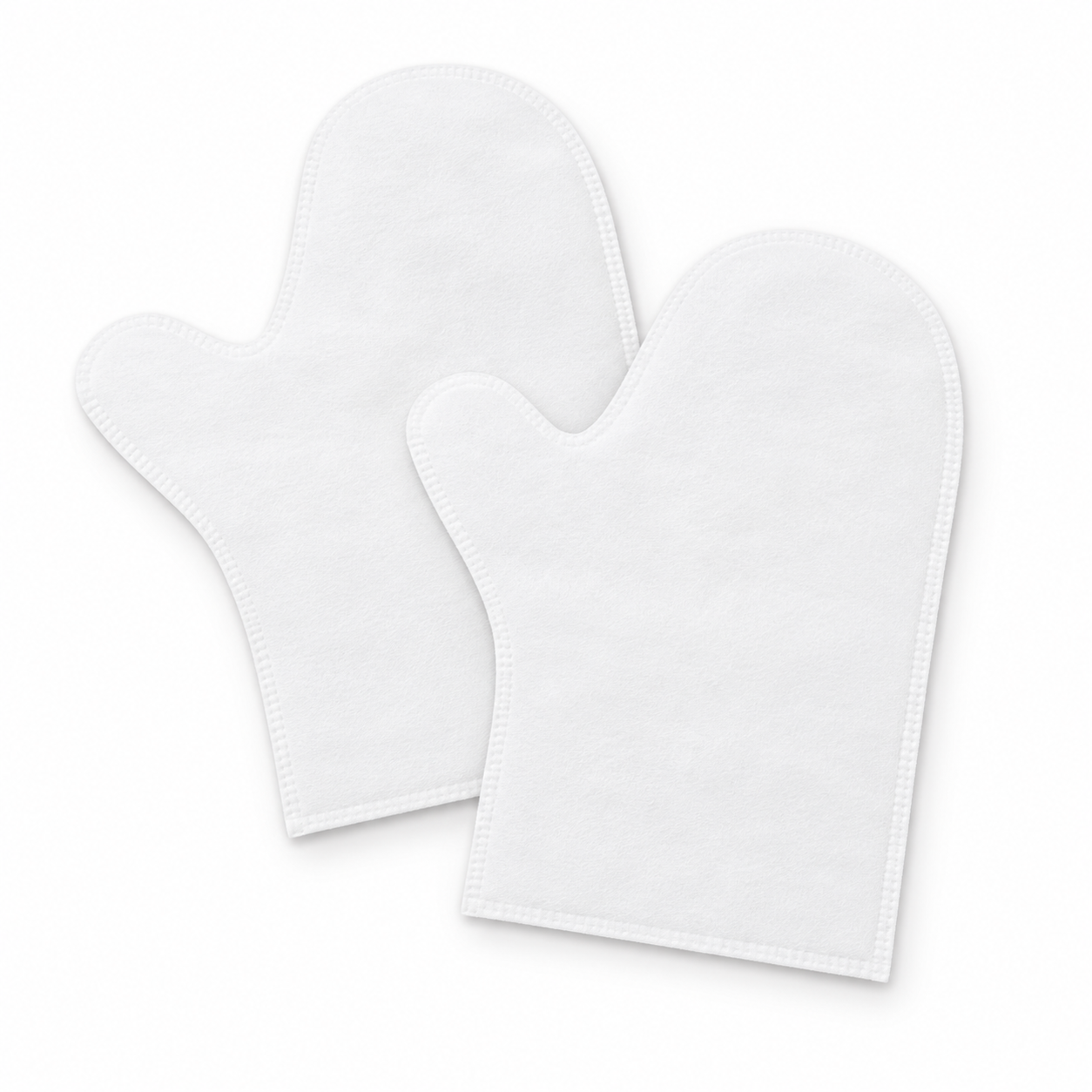 Manoplas desechables blancas