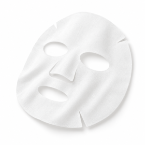 Mascarilla facial seca con aberturas para ojos, nariz y boca