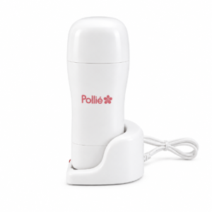 Calentador roll-on Pollié blanco con base y cable