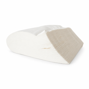 Toallas desechables de celulosa blanca de 80 × 120 cm dobladas