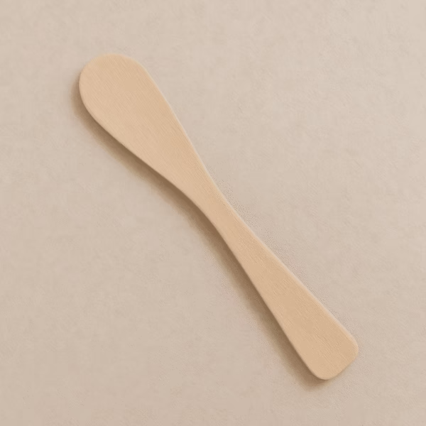 Espátula de Madera Cuchara 20 cm – Práctica, Resistente y Ergonómica Espátula de madera cuchara 20 cm para estética, cocina o cosmética natural