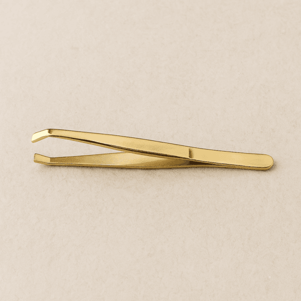 Pinza depilar oro Testa con diseño profesional y elegante