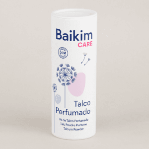 Envase de talco perfumado 200 g para cuidado corporal diario