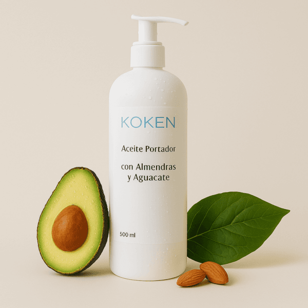 Aceite portador de almendras y aguacate 500 ml – base vegetal hidratante