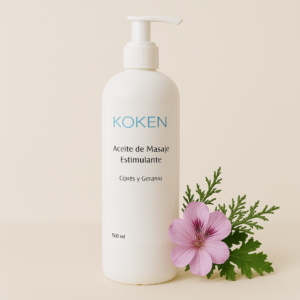 Aceite de masaje estimulante ciprés geranio 500 ml