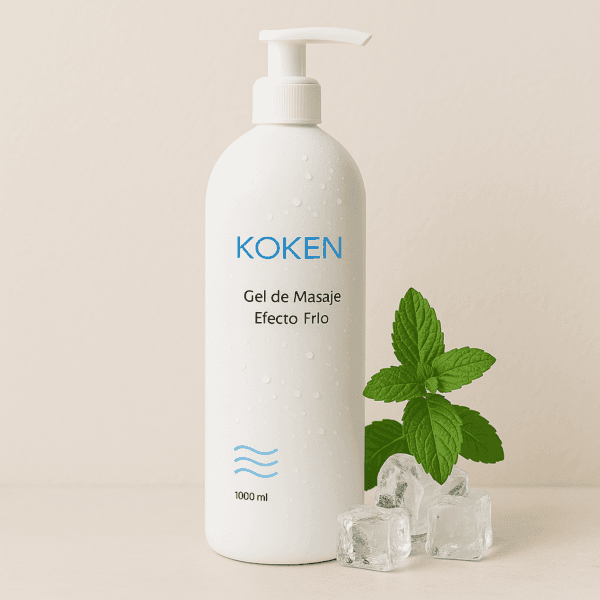 Gel de masaje efecto frío 1L para piernas cansadas y recuperación muscular