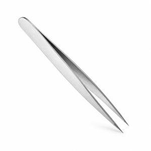 Pinza de depilar metálica de punta fina