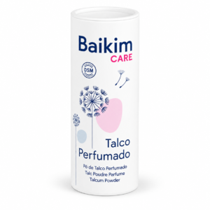 Envase de talco perfumado Baikim Care de 200 g