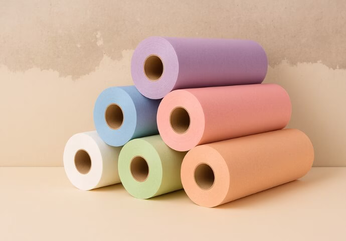 Rollos de papel camilla desechable de colores blanco azul rosa lila verde salmón 58cm 60cm para estética fisioterapia