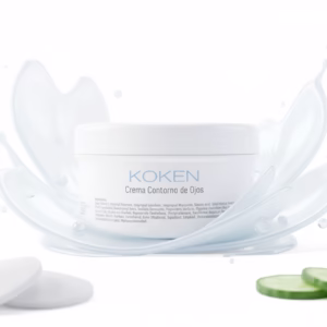 Tarro crema contorno ojos KOKEN 250ml formato profesional con sericina seda colageno elastina antiedad ojeras bolsas arrugas