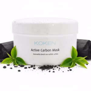 Mascarilla facial carbon activo 250ml tarro profesional purificante elimina puntos negros absorbe grasa pieles mixtas grasas desintoxicante