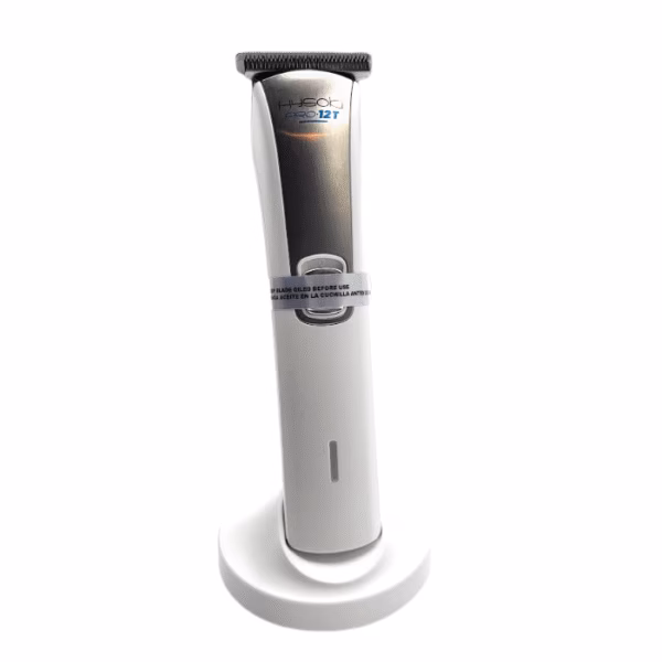 Máquina Hysoki Pro 12 Trimmer profesional Máquina Hysoki Pro 12 Trimmer profesional inalámbrica con base de carga y peines guía