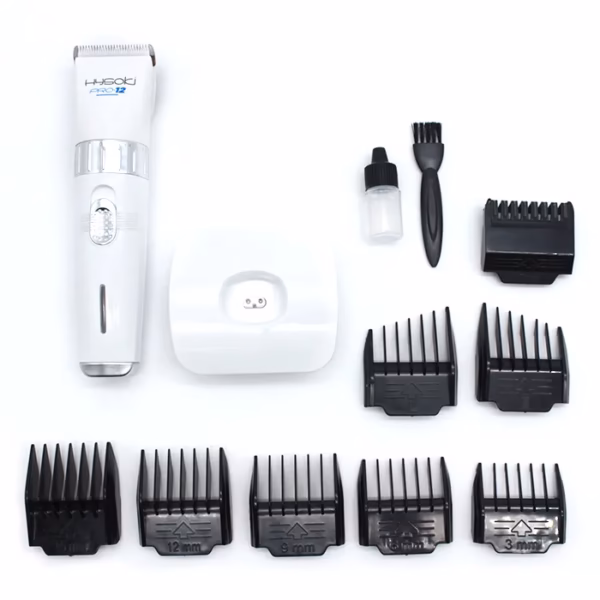 Máquina de cortar pelo inalámbrica Hysoki Pro 12 con cuchilla de titanio y peines guía