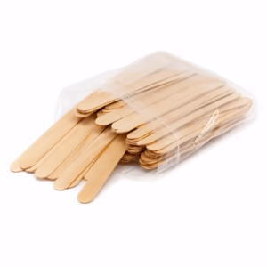 Espátulas bigoteras de madera de 11 cm en pack de 100 unidades para depilación facial