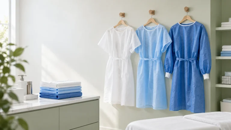 Tipos de batas desechables para uso profesional en estética, clínica y laboratorio