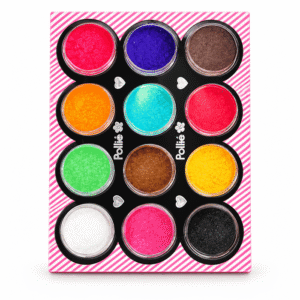 Polvos de terciopelo Pollié para uñas, 12 colores