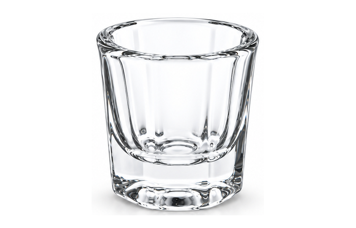 Vaso godet de cristal para manicura