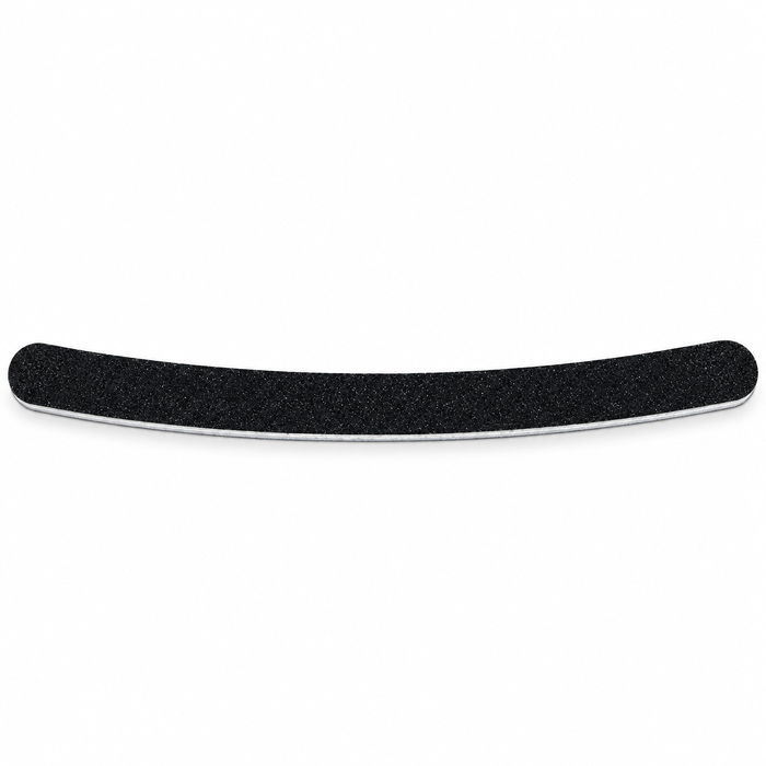 Lima de uñas acolchada curva negra 175 mm