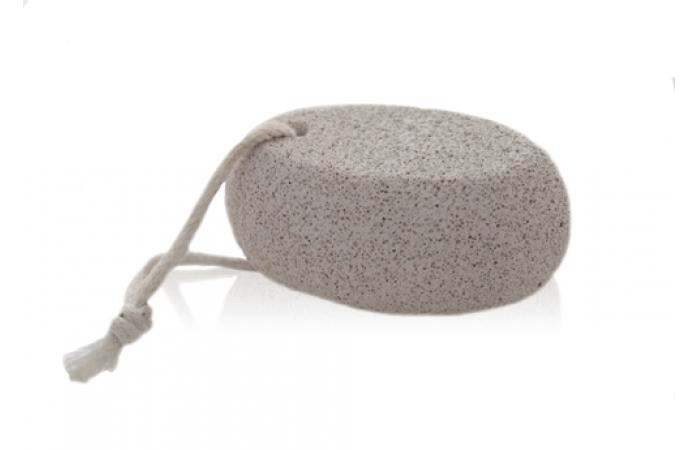 Piedra pómez ovalada con cuerda para pies