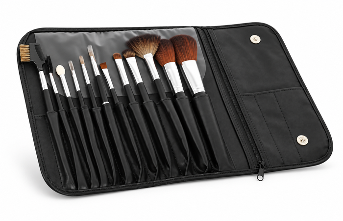 Estuche de pinceles de maquillaje, 13 piezas