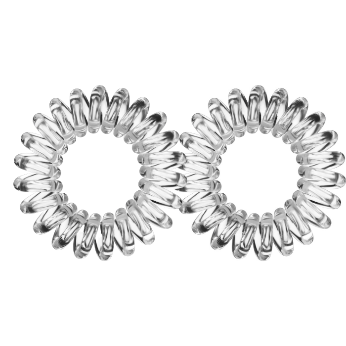Coleteros en espiral transparentes, 2 unidades