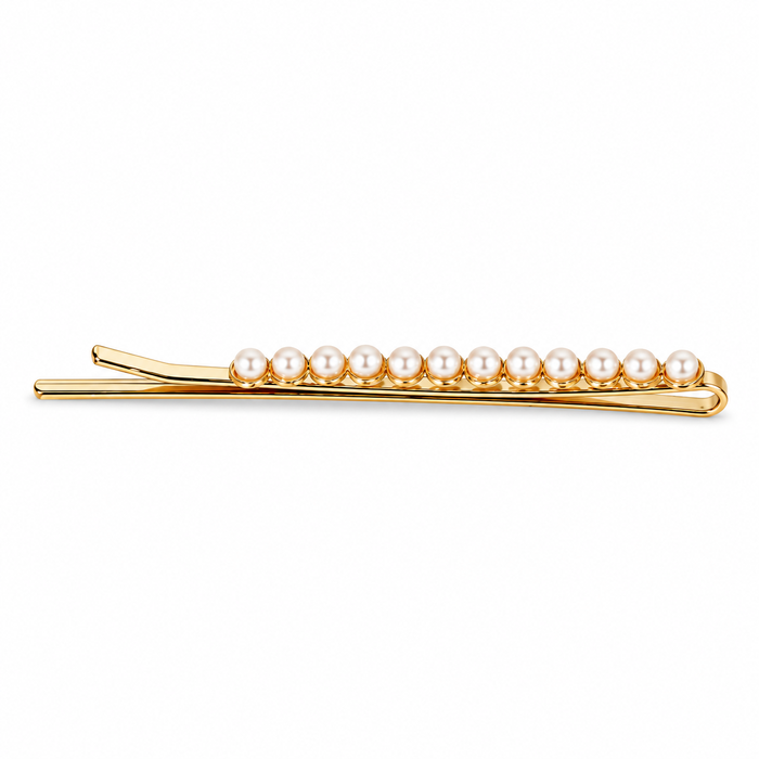 Clip Dorado con Perlas, 2 unidades