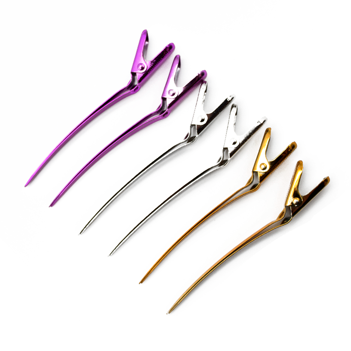 Pinzas Curvadas Colores, 6 unidades