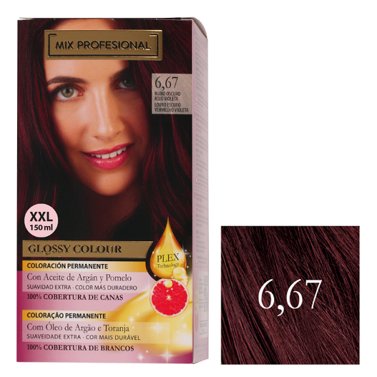 Kit de tinte permanente Mix Profesional nº6,67 Rubio Oscuro