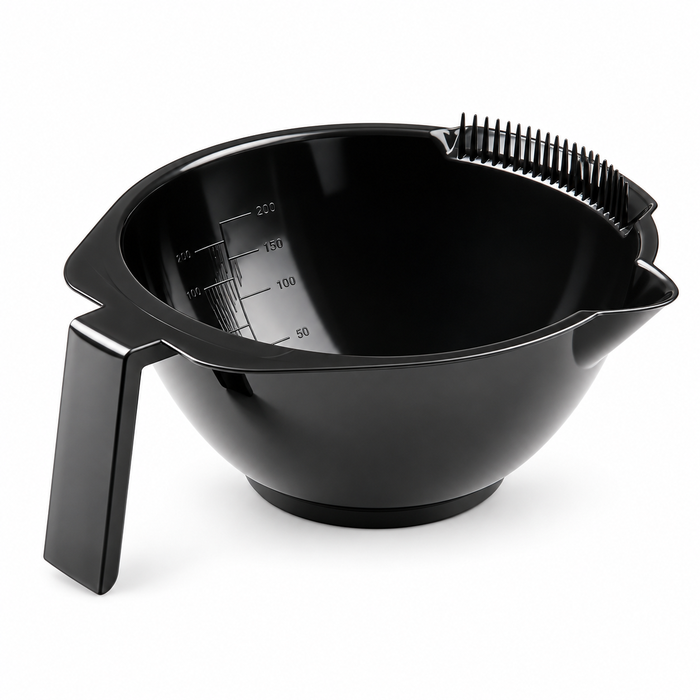 Bol para tinte negro con asa