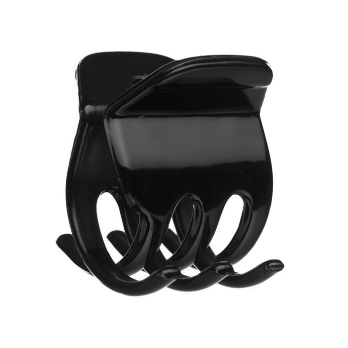 Pinzas grandes negras para cabello, 12 unidades
