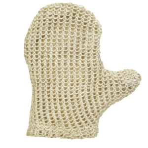 Manopla de crin exfoliante corporal