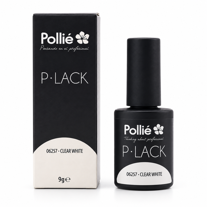 Esmalte semipermanente Pollié P-Lack Clear White 9 g