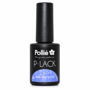 Esmalte semipermanente Pollié P-Lack Violet Glitter 9 g