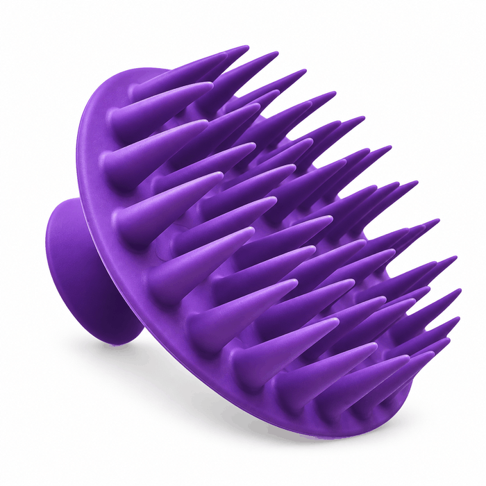 Cepillo masajeador de cabello lila