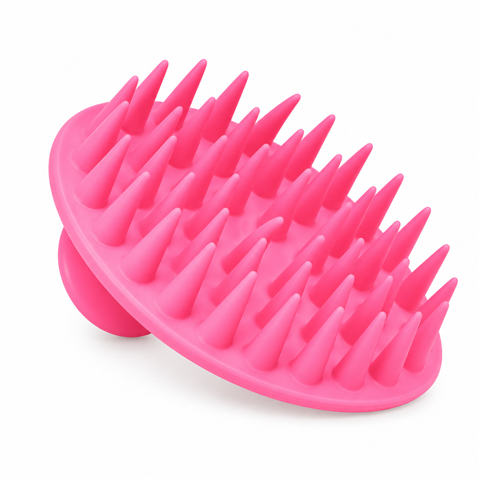 Cepillo masajeador de cabello rosa