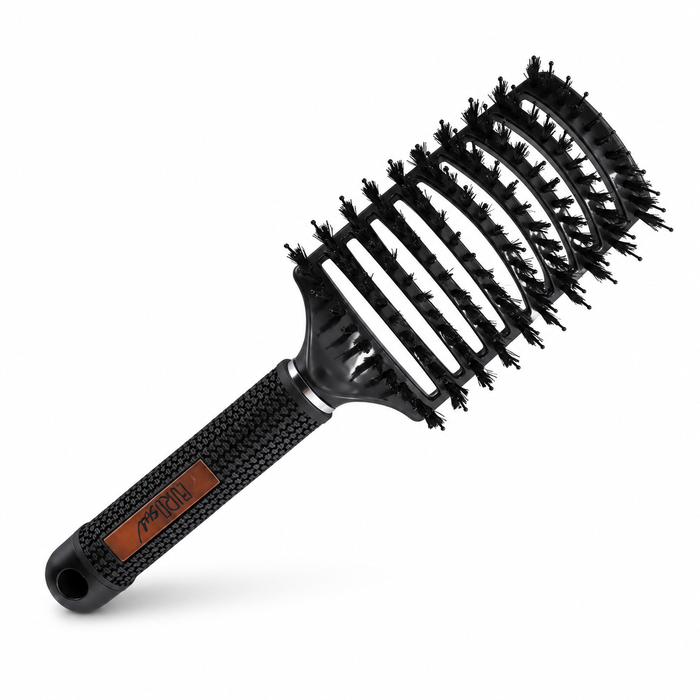 Cepillo vent curvo con doble pua