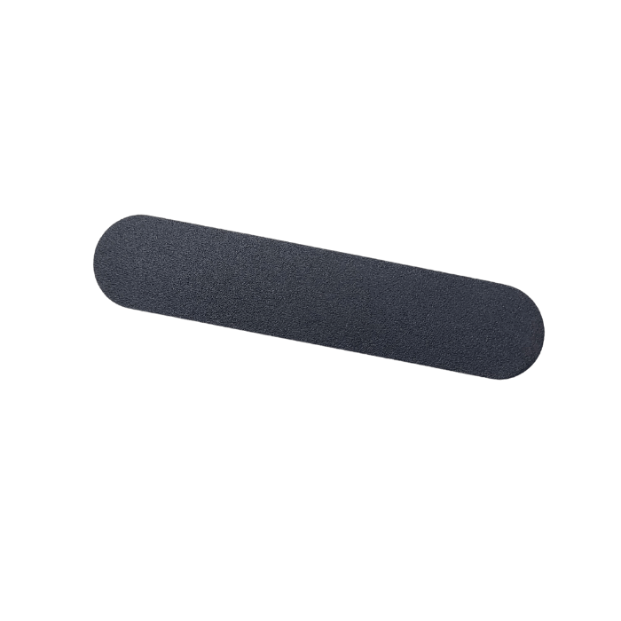 Limas de uñas negras acolchadas, bolsa de 6