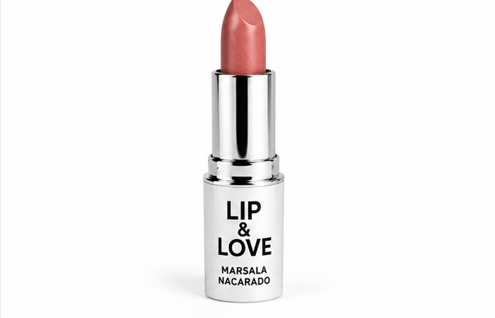 Barra de labios D'Orleac Lip & Love marsala nacarado