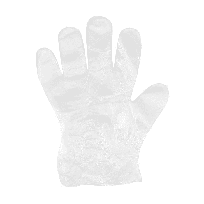 Guantes desechables de polietileno transparentes 100 unidades