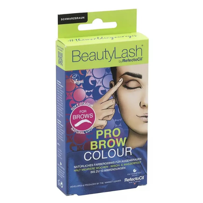 Kit tinte de cejas BeautyLash Pro Brow Colour castaño negro, 7 ml