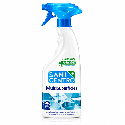 Limpiador multisuperficies Sanicentro sin lejía, 750 ml