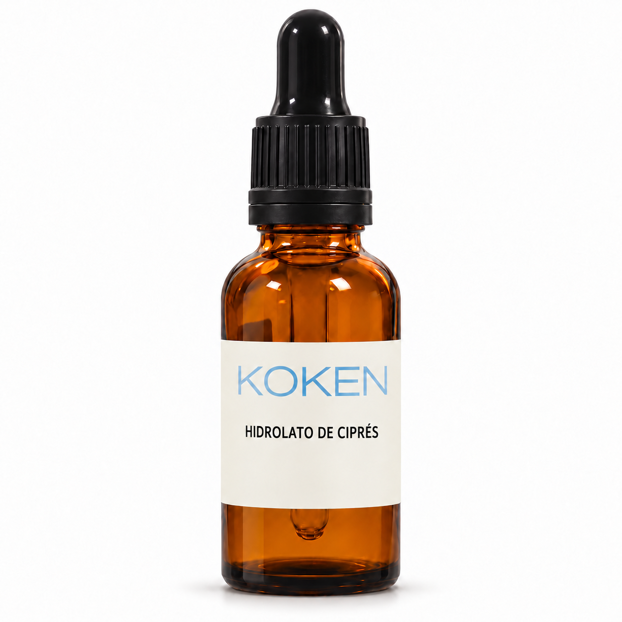 Hidrolato de ciprés Koken de 30 ml en frasco ámbar con cuentagotas