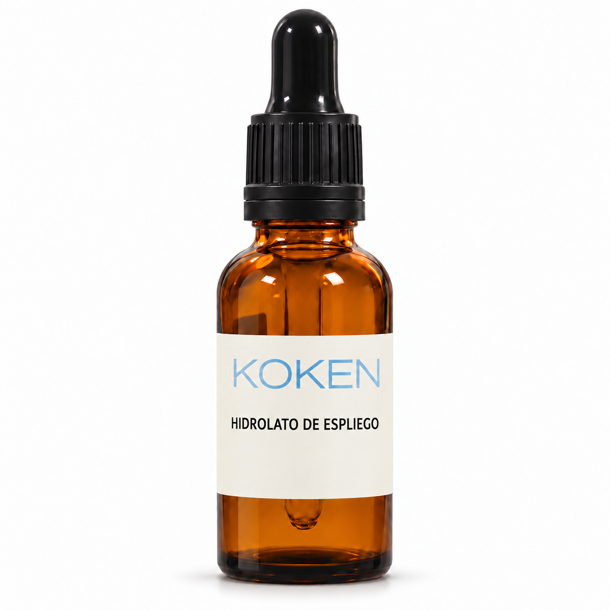 Hidrolato de espliego Koken de 30 ml en frasco ámbar con cuentagotas