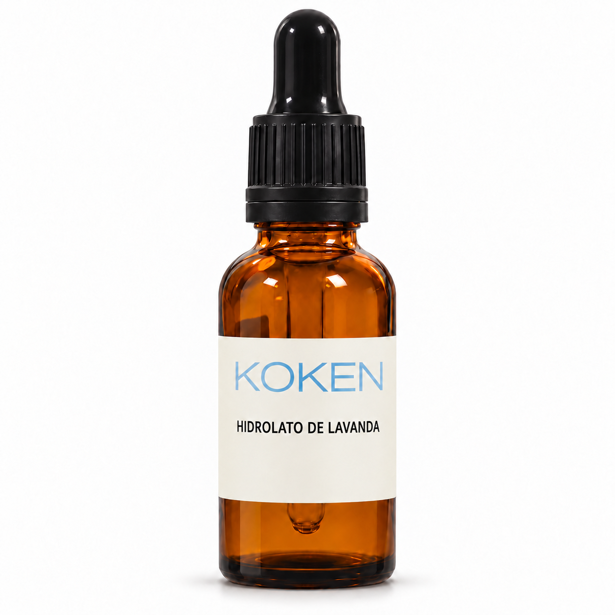 Hidrolato de lavanda Koken de 30 ml en frasco ámbar con cuentagotas